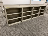 (4) 3-SHELF FILE RACKS, 36