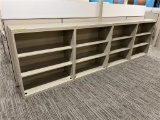 (4) 3-SHELF FILE RACKS, 36