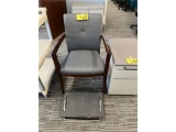 SIDE ARM CHAIR W/FOOT REST