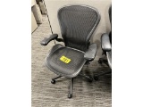 HERMAN MILLER CLASSIC AERON MODEL AE113 MESH BACK MULTITASK SWIVEL OFFICE CHAIR, WIDE SEAT