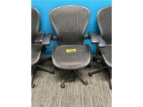 HERMAN MILLER CLASSIC AERON MODEL AE113 MESH BACK MULTITASK SWIVEL OFFICE CHAIR, WIDE SEAT