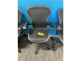 HERMAN MILLER CLASSIC AERON MODEL AE113 MESH BACK MULTITASK SWIVEL OFFICE CHAIR, WIDE SEAT