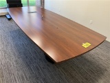 9' BOAT SHAPED CONFERENCE TABLE