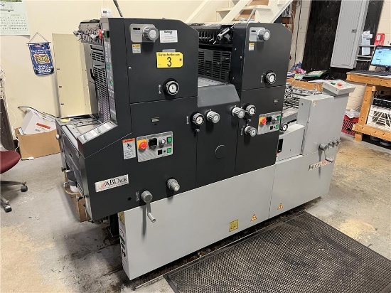 RYOBI/AB DICK 9995A TWO COLOR OFFSET PRESS, S/N: 1421
