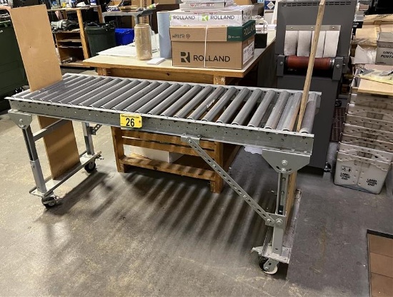 PORTABLE ROLLER CONVEYOR, 5'10'' X 11''W