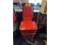 (6) METAL FRAME RED PADDED STACK CHAIRS