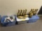 LOT: ASSORTED BOWLING PIN DECORATIONS, PENS, COOZIES, MISC.