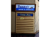 WOODEN LIGHTED MARQUEE SIGN