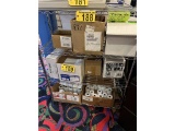 MISC. PAPER SUPPLIES ON RACK