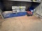 LOT: LARGE STEEL BOX & TOOL BAGS