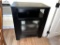 BLACK SINGLE DOOR STORAGE CABINET