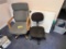 LOT: MID-BACK PADDED SWIVEL OFFICE CHAIR & SECRETARIAL CHAIR