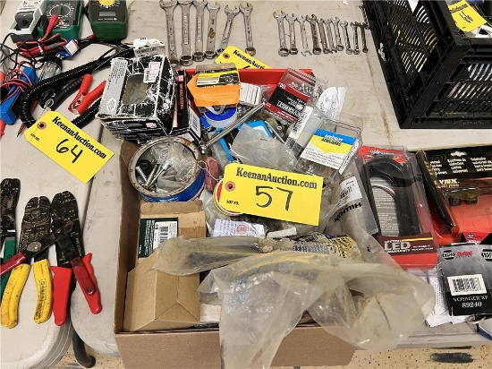 LOT OF ASSORTED FASTENERS & MISC. HARDWARE