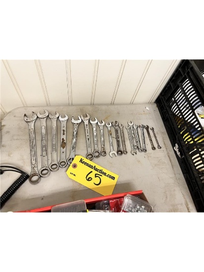LOT OF 17-ASSORTED SIZE COMBINATION WRENCHES