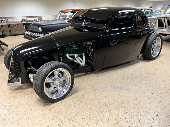 1937 METAL BODIED CHOPPED FORD COUPE,  SUICIDE DOORS ‘53 OLDS V8 BUILT BY BACK BAY MOTORS, MILES: 1