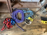 LOT OF ASSORTED ROPE & BUNGEE CORDS