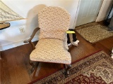 UPHOLSTERED ROCKING CHAIR