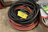 LOT: 3-WATER HOSES WITH HANGING BRACKET