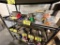 LOT: MOWER BLADES, FENCING WIRE, LUBRICANT, MISC.