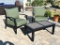 3-PIECE PATIO SET: 2-ARM CHAIRS & SIDE TABLE