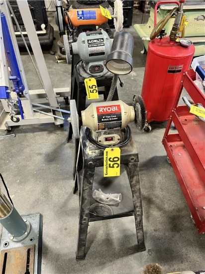 RYOBI THIN LINE 6'' PEDESTAL BENCH GRINDER