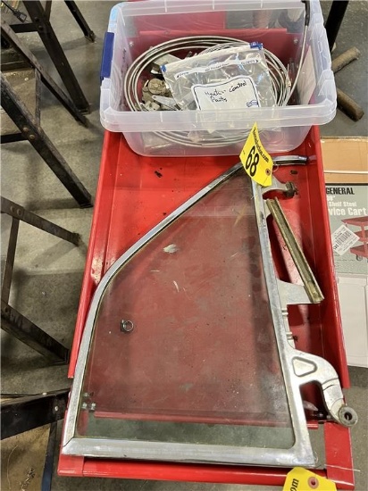 LOT: 1961 CADILLAC CONVERTIBLE WINDOW W/ AC & HEATER PARTS