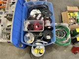 LOT OF ASST. ELECTRICAL WIRE IN 2 STORAGE BINS