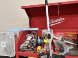 CONTENTS OF DRAWER: ZIP TIES, FLASHLIGHTS, HEX WRENCHES, HAND TOOLS AND MISC