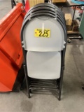 (6) PLASTIC FOLDING CHAIRS