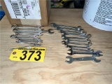 LOT: 19-ASSORTED COMBINATION WRENCHES, SAE & METRIC