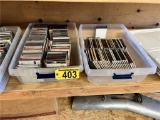 LOT: 2-STORAGE CONTAINERS OF CD'S