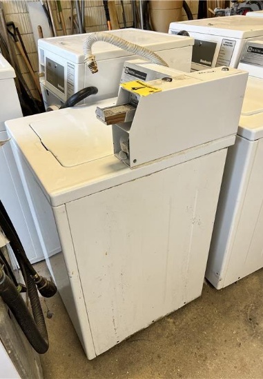 $BID PRICE X 2 - MAYTAG TOP LOADING WASHER & FRONT LOAD COMMERCIAL DRYER, COIN OPERATED