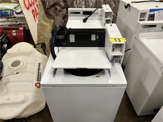 $BID PRICE X 2 - MAYTAG COMERCIAL TOP LOAD WASHER & FRONT LOAD ELECTRIC DRYER, COIN OPERATED