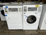 $BID PRICE X 2 - HUEBSCH COMMERCIAL FRONTLOAD ELECTRIC WASHER & DRYER, COIN OPERATED