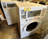$BID PRICE X 2 - HUEBSCH COMMERCIAL FRONTLOAD ELECTRIC WASHER & DRYER, COIN OPERATED