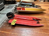 HITECH WOODEN TOY RACE BOAT, GAS POWERED