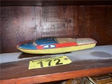 LANDSTROM TIN TOY BOAT