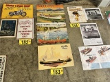 (3) ASSORTED COLLECTIBLE OLD TOWN CANOE TIN SIGNS