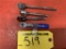 LOT OF 4-ASSORTED RATCHETS: SNAP-ON TC72, T72, FC72, & BLUE-POINT BTWS