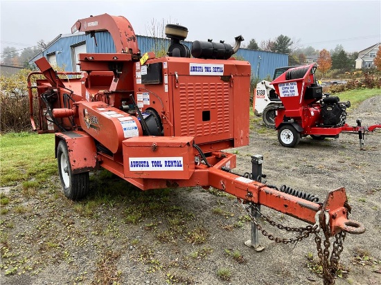 2015 MORBARK BEEVER M12R 12" CHIPPER, 115HP CAT 4-CYLINDER DIESEL, GVWR: 2,749-LB., HOURS: 786.5