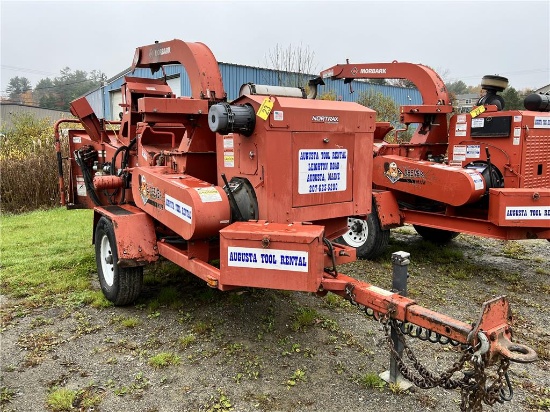 2012 MORBARK BEEVER M12R 12" CHIPPER, 4-CYLINER DIESEL, PINTLE HITCH, WINCH, HOURS: 1,542