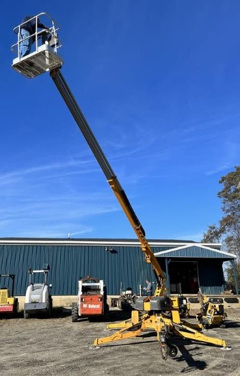 2015 BILLJAX 3632T ELECTRIC TOWABLE BOOM LIFT, S/N: 36T15-00077, 36' WORKING HEIGHT, 32' OUT REACH