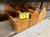 (3) WOODEN TOOL BOXES