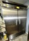 IKON SERIES BY KOOL-IT MODEL KB54R 2-DOOR STAINLESS STEEL REFRIGERATOR ON CASTERS, 53