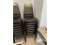 $BID PRICE X 8 - (8) METAL FRAME BLACK PADDED STACK CHAIRS