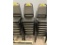 $BID PRICE X 8 - (8) METAL FRAME BLACK PADDED STACK CHAIRS