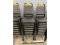 $BID PRICE X 8 - (8) METAL FRAME BLACK PADDED STACK CHAIRS