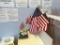 LOT OF 6-ASSORTED FLAG DECORATIONS