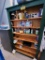 CONTENTS ON 2-STORAGE SHELVES: ASSORTED SALON STERILIZERS, ESSENTIAL OIL DIFFUSERS, MISC.