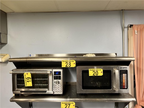 48"X18" STAINLESS STEEL SHELF WITH 2" BACK SPLASH